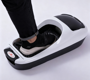 Mesin Dispenser penutup sepatu otomatis sekali pakai alumunium Tiongkok penutup Film sepatu plastik otomatis - Product Image 1