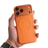 Étui de téléphone ultra-fin magnétique avec cadre de caméra en PC pour 17 Pro/ProMax avec texture mate et anti-traces de doigts