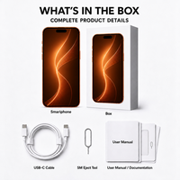 Kamera Definisi Tinggi Versi Terkunci Original I15 Pro 128GB Ponsel 5G Kamera Tiga 48MP Cocok untuk Importir Grosir
