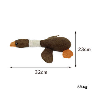 ของเล่นสุนัขทำจากผ้าลินินของเล่นสำหรับกัดแทะของสัตว์ขนห่านมีเสียงสำหรับสุนัขวัสดุผ้าฝ้ายใหม่ - Product Image 4