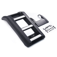 Accessoires de voiture, échelle de toit, pièces de carrosserie automobile, kit carrosserie pour Defender 110 90, échelle latérale noire argentée