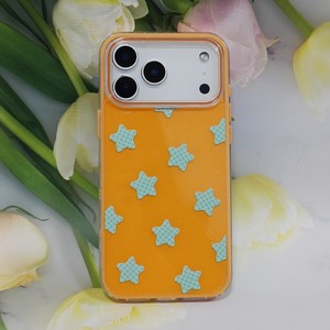 Custodia per Cellulare Stile Ins per <span class=keywords><strong>iPhone</strong></span> 11 12 <span class=keywords><strong>13</strong></span> 14 15 16 17 <span class=keywords><strong>Pro</strong></span> <span class=keywords><strong>Max</strong></span>, Cover Verde con Stelle per <span class=keywords><strong>iPhone</strong></span> 17 Air - Product Image 5
