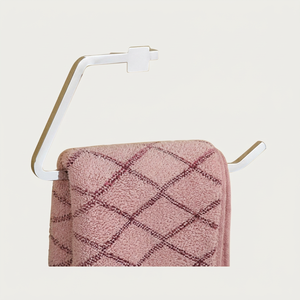 Porte-serviette mural minimaliste en acier inoxydable de style déco, avec fonctions anti-odeur, étanche et jetable pour la salle de bain - Product Image 1