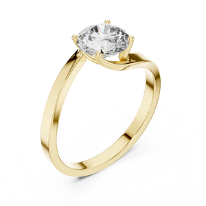 แหวนเพชรเพาะเลี้ยงสไตล์โมเดิร์น ทองคำ 18k สำหรับผู้หญิง - ทรงรี ของขวัญแต่งงานและวันครบรอบ ราคาดีที่สุด - Product Image 6