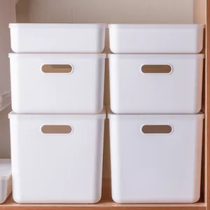 SHIMOYAMA Hot Selling Small Handled Plastic Clothing Storage Organizer Bin Box Home Organization