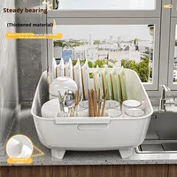 Étagère de rangement multifonctionnelle pour vaisselle et bols, en plastique PP durable, de type rectangulaire, non pliable, pour la cuisine, de la marque Xing You