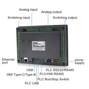 Coolmay lập trình logic PLC HMI tất cả trong một thương hiệu New Spot gốc warehousebtock PLC lập trình điều khiển - Product Image 2