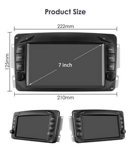 Autoradio Android 7 pouces pour Mercedes Benz CLK W209/W203/W168/W203/W463/Vito/Viano 1998-2006, écran partagé, GPS, CarPlay, Auto - Product Image 4