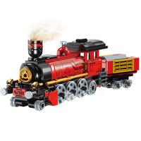 Blocs de construction éducatifs, trains de ville, 3 types, jeux de patchwork pour enfants, cadeaux