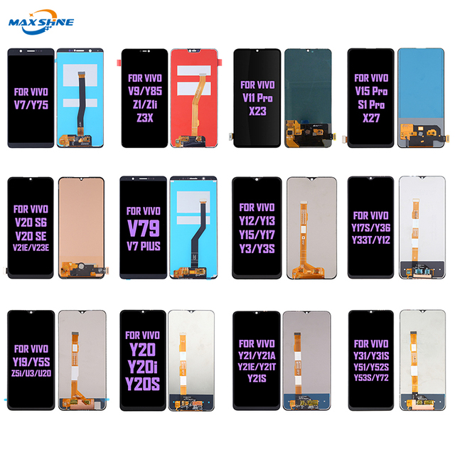 Mobile Phone LCDS for Vivo Y7/Y75/V9/Y85/Z1/Z1i/Z3X Touch Displays for Vivo V79/V7 Plus/Y19/Y5S/Z5I/U3/U20 VIVO Brand Screens