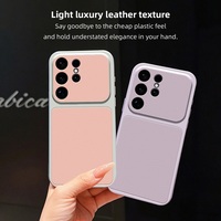 Étui de téléphone en cuir PU doux au toucher pour Samsung Galaxy S26 Ultra S25 S24 S23 S22 S21 FE, cadre antichoc, étui de protection