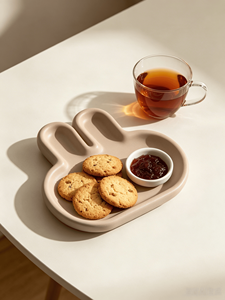 LEQU Molde de silicona para bandeja de conejos, alegre y divertido, con acabado liso tipo espejo, reutilizable para manualidades con resina, venta al por mayor - Product Image 4