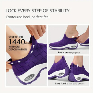 <span class=keywords><strong>Scarpe</strong></span> da passeggio Slip-On leggere da <span class=keywords><strong>donna</strong></span> <span class=keywords><strong>scarpe</strong></span> Casual traspiranti <span class=keywords><strong>per</strong></span> <span class=keywords><strong>scarpe</strong></span> da Fitness antiscivolo superiori in maglia elastica da <span class=keywords><strong>donna</strong></span> - Product Image 5