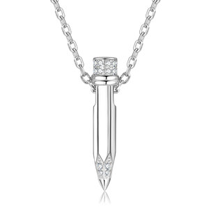 Pendentif en forme de balle en moissanite VVS D GRA 925, bijoux tendance, argent pur plaqué or, collier en forme de balle pour cadeaux romantiques - Product Image 6