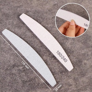 Limes à ongles épaisses et fortes, tampon de ponçage pour manucure, chaux <span class=keywords><strong>demi</strong></span>-<span class=keywords><strong>lune</strong></span>, grain 100/180 et 180/240 - Product Image 4