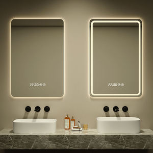 Espejo de Baño Digital LED Rectangular Moderno de Lujo, con Iluminación, sin Marco, Inteligente, Resistente a la Humedad, para Uso en Hoteles, 60x80CM - Product Image 4