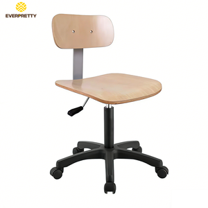 Chaise ergonomique <span class=keywords><strong>de</strong></span> <span class=keywords><strong>laboratoire</strong></span>, tabouret en bois avec repose-pieds pour <span class=keywords><strong>laboratoire</strong></span> scolaire, atelier et bureau - Product Image 3