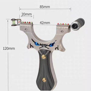 Slingshot de chasse et de sport de compétition de haute précision en acier inoxydable avec double clip laser - Product Image 2