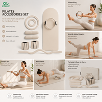 Kit de fitness personnalisé avec logo : ballon de yoga, anneau de Pilates, poids de cheville en silicone, bande de résistance pour Pilates à domicile