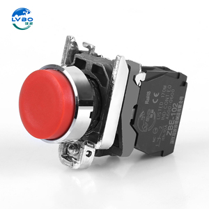 Lvbo xb4 loạt đẩy nút <span class=keywords><strong>22mm</strong></span> chuyển đổi dẫn thí điểm ánh sáng màu đỏ xb4bw 24V <span class=keywords><strong>120V</strong></span> 1No 1Nc đẩy nút chuyển đổi - Product Image 6