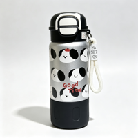 Thermos isotherme à double paroi en acier inoxydable 304, avec couvercle torsadé, finition mate, portable, réutilisable, marque privée