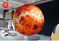 Ballons gonflables scellés de planète Mars en tissu PVC, ballons gonflables de planète Mars en tissu PVC de conception personnalisée