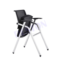 Chaise de formation au design moderne pour les étudiants en classe ou en réunion Accoudoir réglable avec tablette d'écriture pour une utilisation en classe scolaire