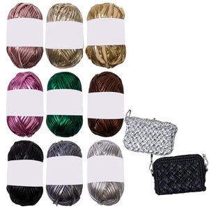 Metallic Melange Eco-Polyester T-Shirt Yarn for Handmade Bags - Product Image 3