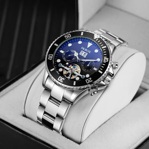 Reloj deportivo de marca de lujo de diseñador para hombre, banda de acero inoxidable de 43mm, regalo OEM, reloj mecánico automático Tourbillon de múltiples funciones - Product Image 6