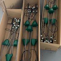Lumières de jardin oscillantes alimentées par l'électricité, 6 lumières de boule de jardin, lumières de lucioles simulées, décorations d'extérieur