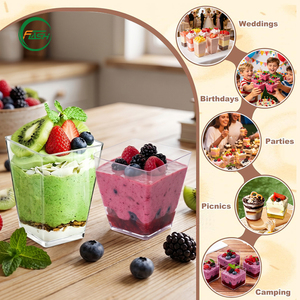 Gobelets à mousse en <span class=keywords><strong>plastique</strong></span> PS personnalisés avec logo, 50 ml, mini gobelets à dessert pour tiramisu, pudding, traiteur, <span class=keywords><strong>mariage</strong></span> - Product Image 6