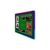 Monitor de pantalla táctil de iluminación LED con interfaz USB RS232 de 19 pulgadas para sala de juegos