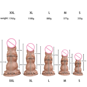 Vente en gros S M L XL <span class=keywords><strong>XXL</strong></span> 5 tailles Fantasy Monster Dildo Forme irrégulière Silicone premium Jouet pour adultes Alien pour un plaisir accru - Product Image 2