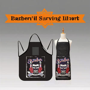 New Design Adjustable Neck Strap Polyester Hair Dyeing <b>Apron</b> Anti-static Waterproof Hair Cutting Cape Barber Capes and <b>Apron</b> - Product Image 3