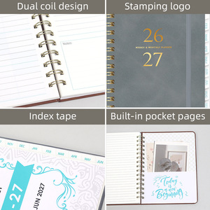 2026 Custom Printing Hardcover Spiral Binding Planner Prayer Journal A4 <b>A5</b> Agenda 2027 Daily Weekly Monthly Planner - Product Image 6