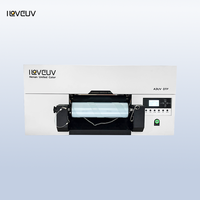 Impresora UV DTF A3 de Precio de Fábrica ILOVEUV, Impresora de Etiquetas UV de Escritorio de un Solo Cabezal Dx7 con Laminador