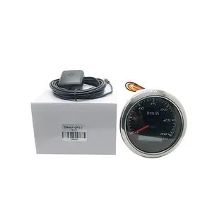 Giá Tốt CX8027 Mặt Đen 85Mm Xung Tự Động GPS Speedometer Phổ Speedometer Cho Tất Cả Các Xe Ô Tô LED Meter 0 ~ 30Km Mph 12V/24V