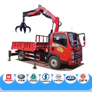 Dongfeng 4X2 8 Ton Truck Special Van Heavy Dump Box 5ton Knuckle Boom Hydraulic 360 Degree Lifting Cargo Marine Crane - Product Image 6