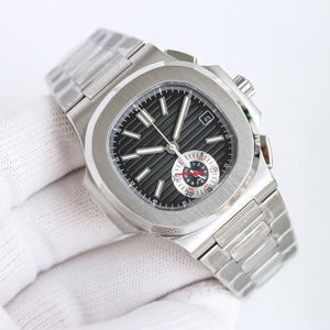Pateks Paulareis automatique à remontage automatique, mécanique, lumineux, verre saphir, bracelet en cuir, acier inoxydable, Philippe, haute qualité - Product Image 1