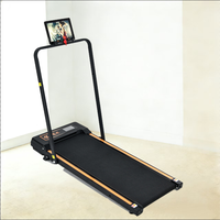 Mini tapis de course pliable multi-scènes pour chambre et balcon, pliage rapide et simple, silencieux, modèle basique, appareil de fitness compact pour la maison