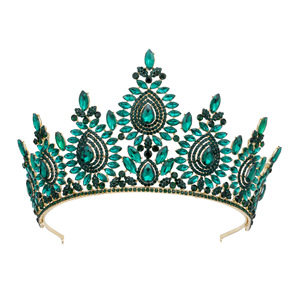 Tiara di Cristallo di Lusso |   Corona per Matrimonio e Concorsi di Bellezza con Strass Scintillanti |   Elegante Copricapo da Sposa per Donne - Product Image 3