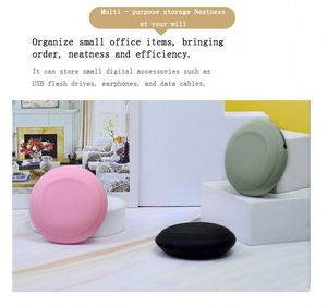 Custom Logo Round Waterproof Silicone Cosmetic Bags Pouch Portable Travel <b>Case</b> Cover With Convenient <b>Makeup</b> Storage - Product Image 2