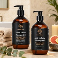Huile de massage anti-cellulite fermentée infusée aux cellules souches de collagène, raffermissante, lissante, amincissante, huile de soin corporel sculptante pour le corps, huile de soin spa