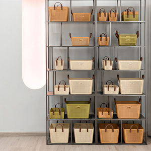 <b>Storage</b> <b>Basket</b> Rectangle With Handle For Home Office Desktop Organizing <b>Toy</b> And Sundries <b>Storage</b> - Product Image 4