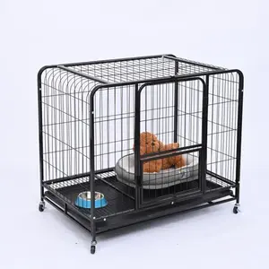 Trasportino per Cani in Metallo con Ruote Rimovibili e 3 Porte, Gabbia Robusta di Alta Qualità per Cani di Taglia Media e Grande - Product Image 6
