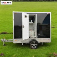WC mobile en acier avec douche et toilettes pour usage en parc