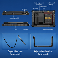 Tableta Industrial Resistente CENAVA de 10 Pulgadas con Sistema Operativo Win11, Posicionamiento GPS, RAM de 16 GB, Compatible con Escáner de Código de Barras 1D/2D, Batería Extraíble