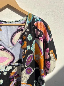 Robe d'été respirante pour les vacances, tenue de plage bohème, robe de plage, kaftan en coton pur, imprimé floral, kaftan en coton indien - Product Image 4