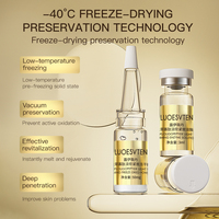 Essence de peptides apaisante et réparatrice pour les rougeurs et les sensibilités cutanées, poudre lyophilisée