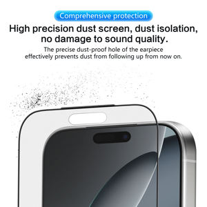 Protector de Pantalla de Vidrio Templado Mate con Impresión de Seda Antideslumbrante OEM Easy Fit para iPhone 17 16 15 Pro Max, Cobertura Total, Antihuellas - Product Image 4